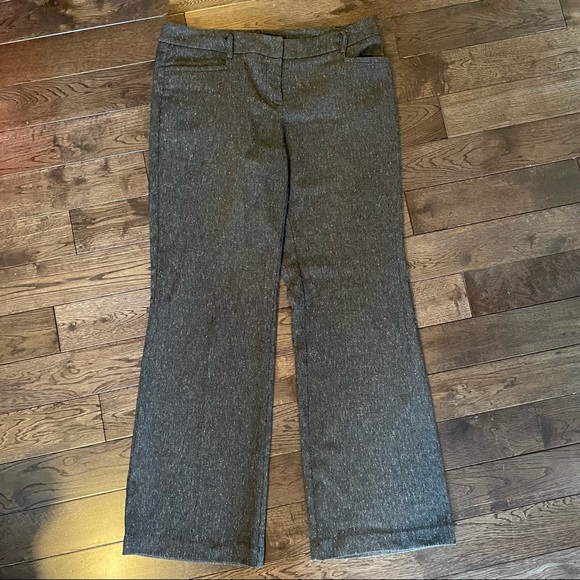 Apt. 9 Modern Fit Grey Herringbone Dress Pants - size 8 - Picture 3 of 3